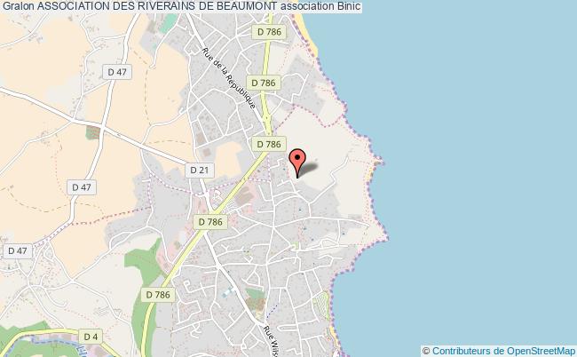 plan association Association Des Riverains De Beaumont Binic - Etables-sur-Mer