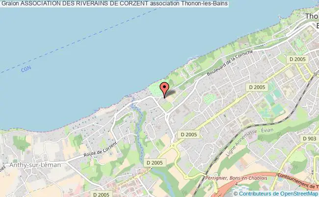 plan association Association Des Riverains De Corzent Thonon-les-Bains