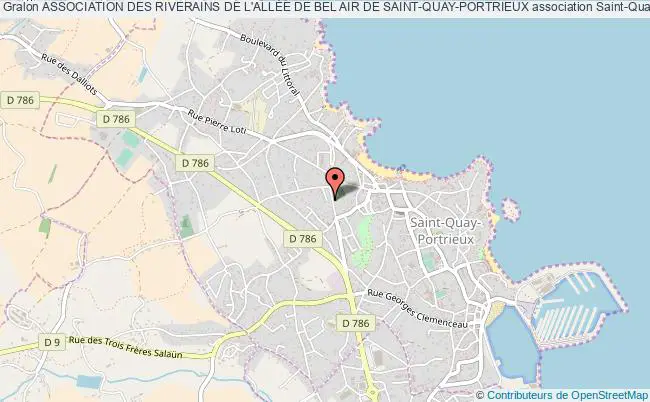 plan association Association Des Riverains De L'allÉe De Bel Air De Saint-quay-portrieux Saint-Quay-Portrieux