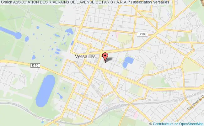 plan association Association Des Riverains De L'avenue De Paris ( A.r.a.p.) Versailles