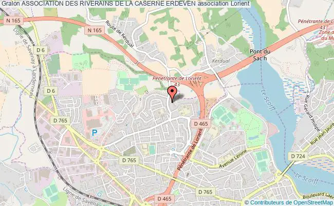 plan association Association Des Riverains De La Caserne Erdeven Lorient