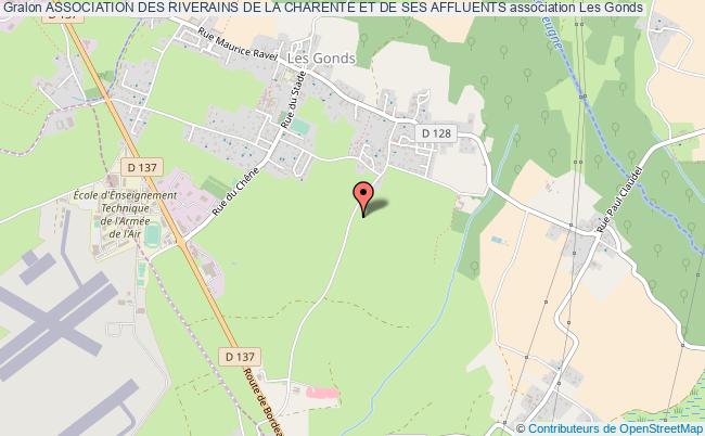 plan association Association Des Riverains De La Charente Et De Ses Affluents Les Gonds