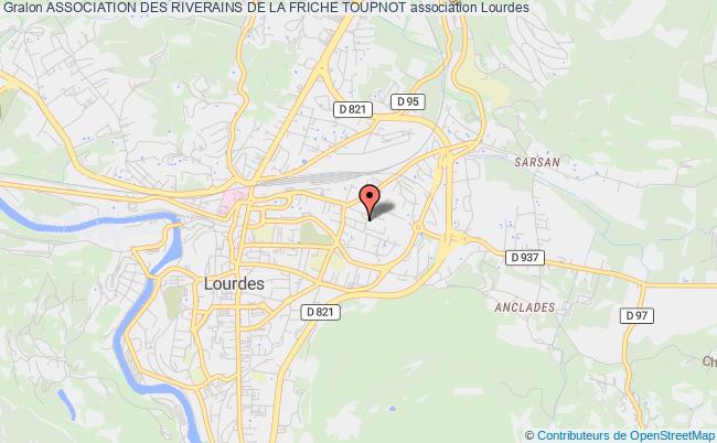 plan association Association Des Riverains De La Friche Toupnot Lourdes