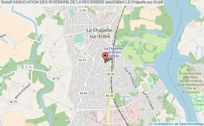 plan association Association Des Riverains De La Roussiere La    Chapelle-sur-Erdre