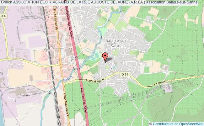 plan association Association Des Riverains De La Rue Auguste Delaune (a.r.i.a.) Salaise-sur-Sanne