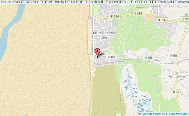 plan association Association Des Riverains De La Rue D' Annoville A Hauteville-sur-mer Et Annoville Hauteville-sur-Mer