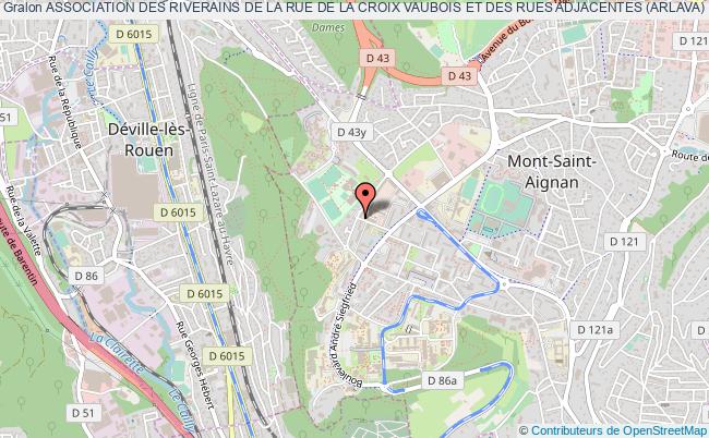 plan association Association Des Riverains De La Rue De La Croix Vaubois Et Des Rues Adjacentes (arlava) 