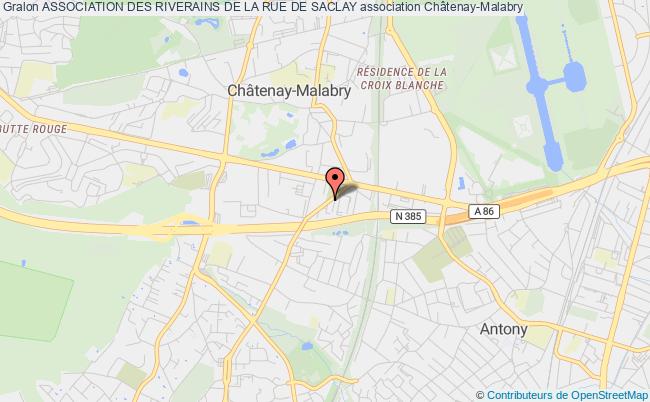 plan association Association Des Riverains De La Rue De Saclay Châtenay-Malabry