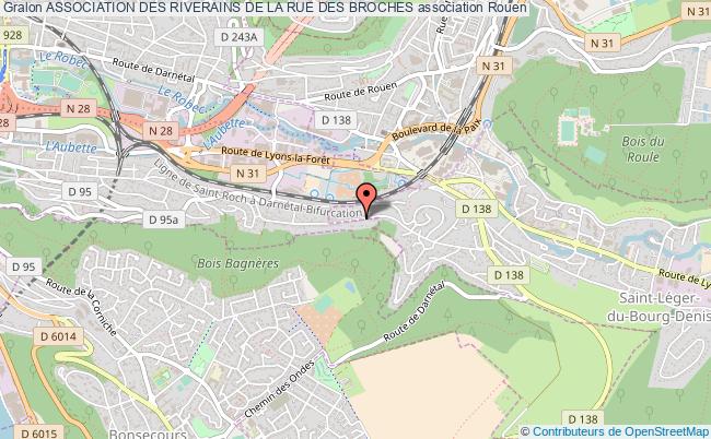 plan association Association Des Riverains De La Rue Des Broches Rouen
