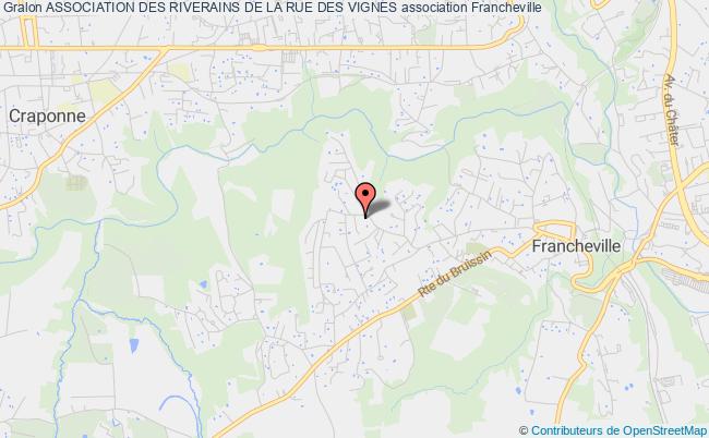 plan association Association Des Riverains De La Rue Des Vignes Francheville