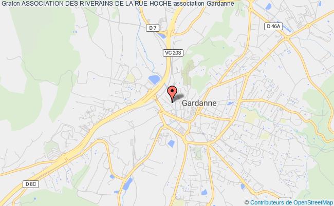 plan association Association Des Riverains De La Rue Hoche Gardanne