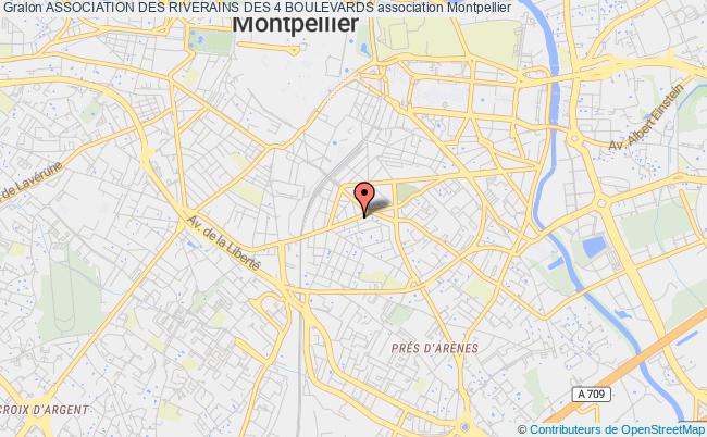plan association Association Des Riverains Des 4 Boulevards Montpellier
