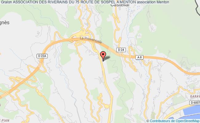 plan association Association Des Riverains Du 75 Route De Sospel A Menton Menton