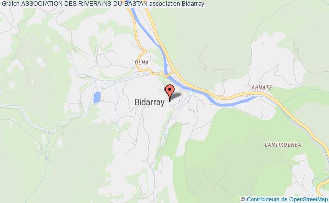 plan association Association Des Riverains Du Bastan Bidarray