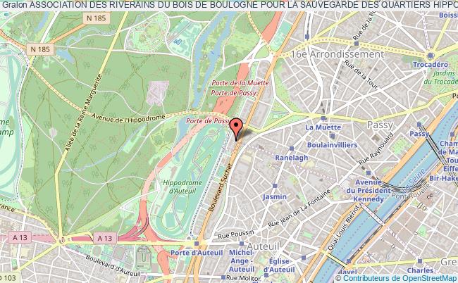 plan association Association Des Riverains Du Bois De Boulogne Pour La Sauvegarde Des Quartiers Hippodrome Auteuil Passy Muette Paris