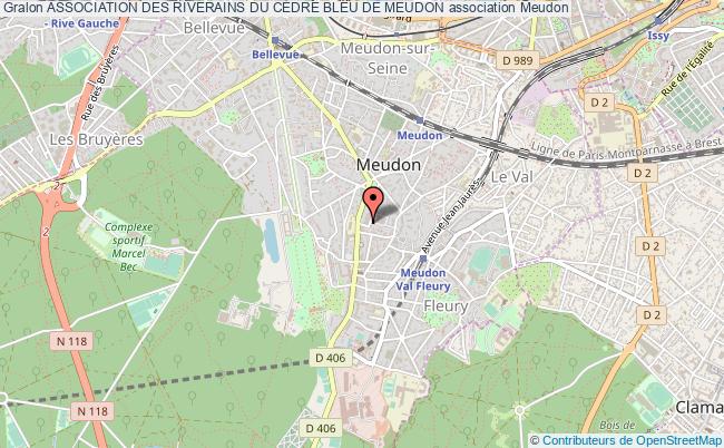plan association Association Des Riverains Du CÈdre Bleu De Meudon Meudon