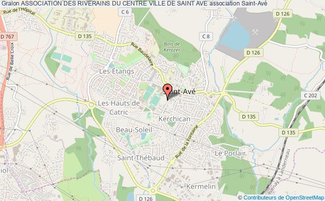plan association Association Des Riverains Du Centre Ville De Saint Ave Saint-Avé
