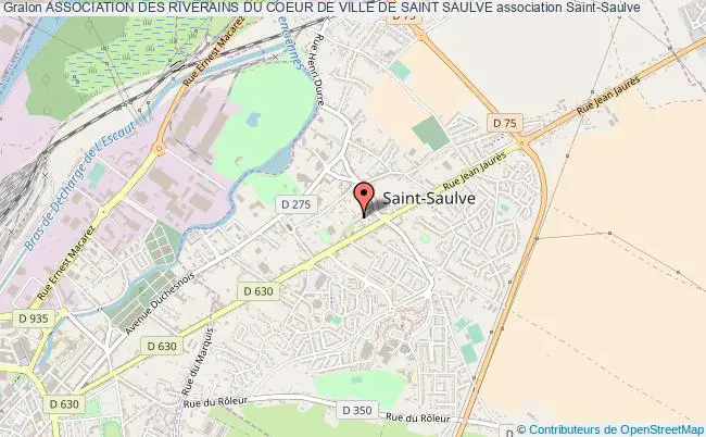 plan association Association Des Riverains Du Coeur De Ville De Saint Saulve Saint-Saulve
