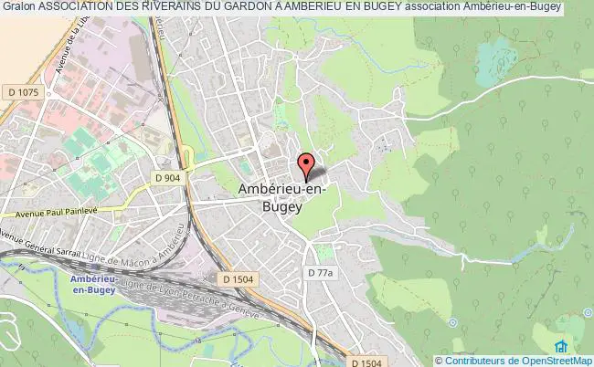 plan association Association Des Riverains Du Gardon A Amberieu En Bugey Ambérieu-en-Bugey