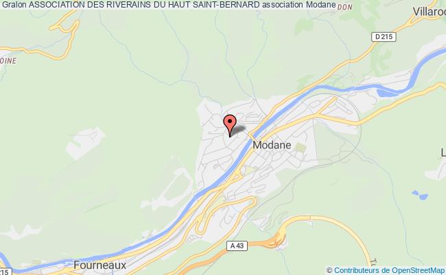 plan association Association Des Riverains Du Haut Saint-bernard Modane