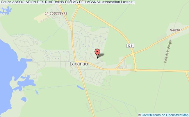 plan association Association Des Riverains Du Lac De Lacanau Lacanau