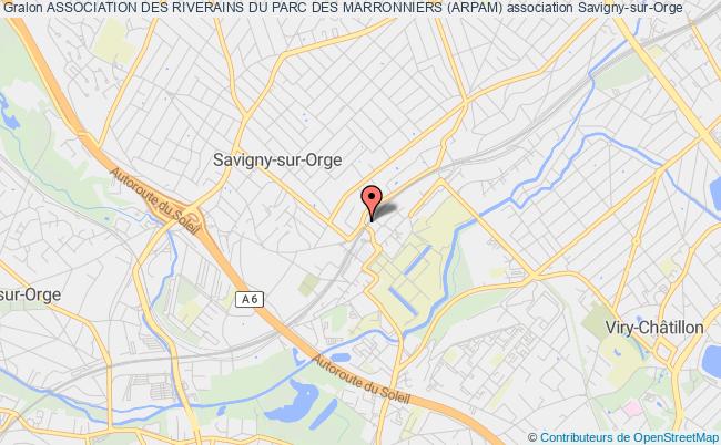 plan association Association Des Riverains Du Parc Des Marronniers (arpam) Savigny-sur-Orge
