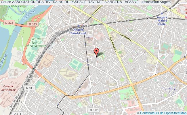 plan association Association Des Riverains Du Passage Ravenel A Angers - Apasnel Angers