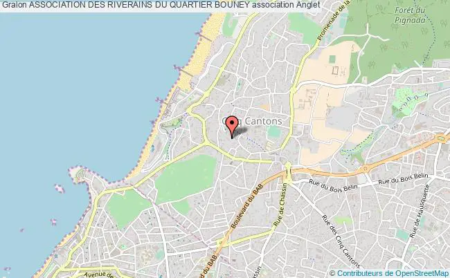 plan association Association Des Riverains Du Quartier Bouney Anglet