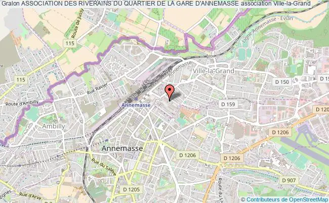 plan association Association Des Riverains Du Quartier De La Gare D'annemasse Ville-la-Grand