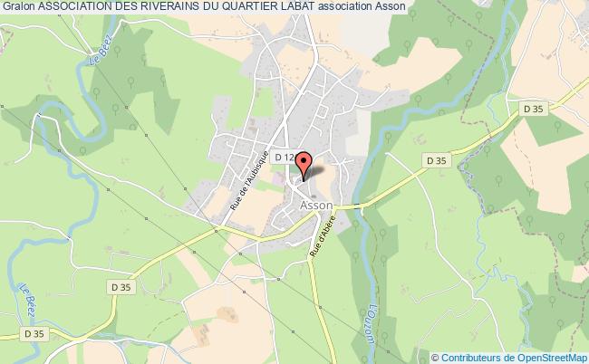 plan association Association Des Riverains Du Quartier Labat Asson
