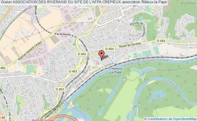 plan association Association Des Riverains Du Site De L'afpa CrÉpieux Rillieux-la-Pape