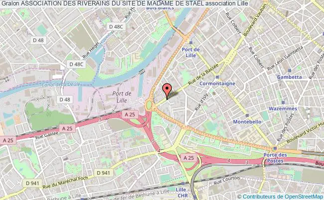 plan association Association Des Riverains Du Site De Madame De StaËl Lille