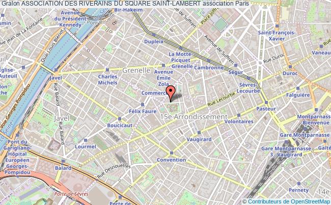 plan association Association Des Riverains Du Square Saint-lambert PARIS