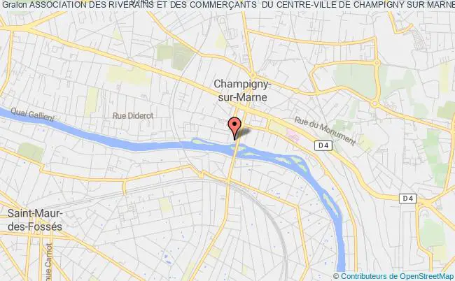 plan association Association Des Riverains Et Des CommerÇants  Du Centre-ville De Champigny Sur Marne Champigny-sur-Marne