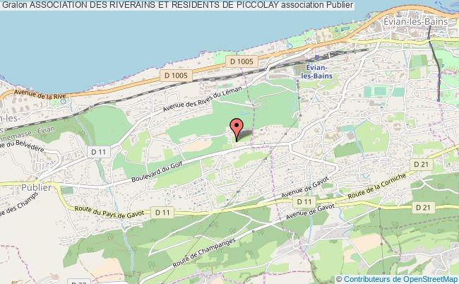 plan association Association Des Riverains Et Residents De Piccolay Publier