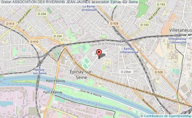 plan association Association Des Riverains Jean-jaures Épinay-sur-Seine