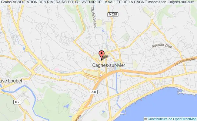 plan association Association Des Riverains Pour L'avenir De La Vallee De La Cagne Cagnes-sur-Mer