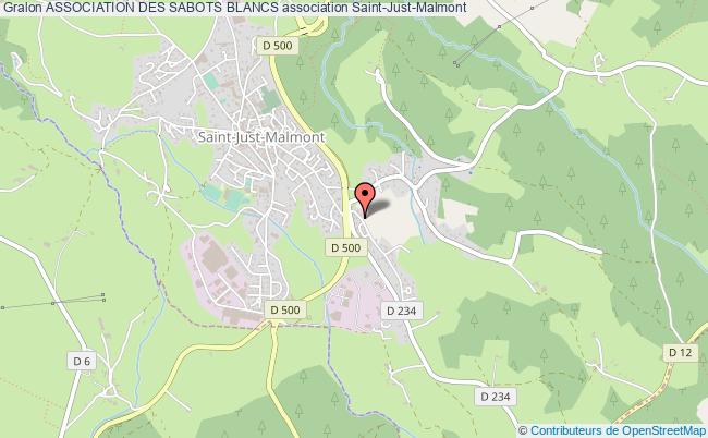 plan association Association Des Sabots Blancs Saint-Just-Malmont