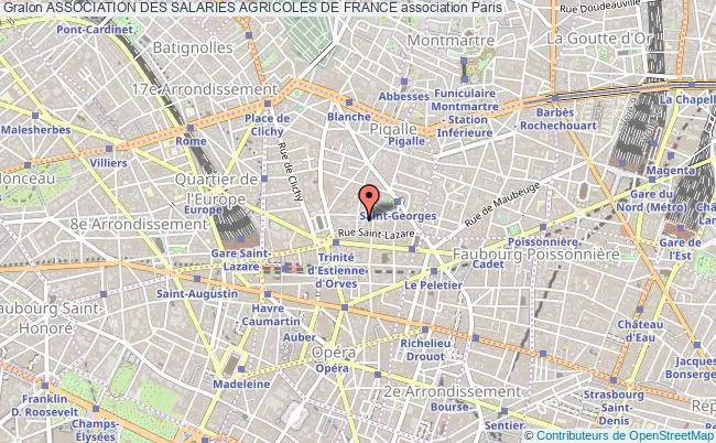 plan association Association Des Salaries Agricoles De France Paris