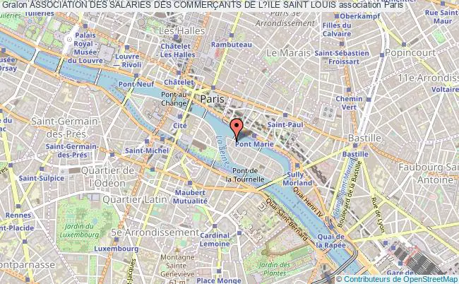 plan association Association Des Salaries Des CommerÇants De L?ile Saint Louis Paris