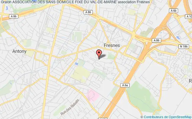 plan association Association Des Sans Domicile Fixe Du Val-de-marne Fresnes