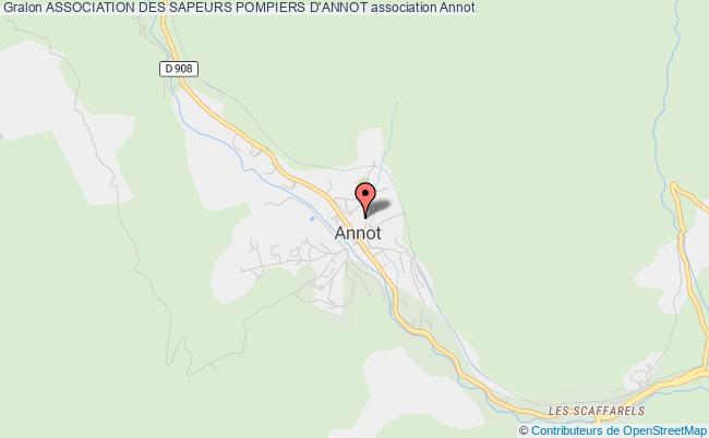 ASSOCIATION DES SAPEURS POMPIERS D'ANNOT