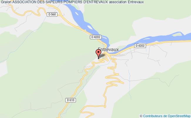 plan association Association Des Sapeurs Pompiers D'entrevaux 