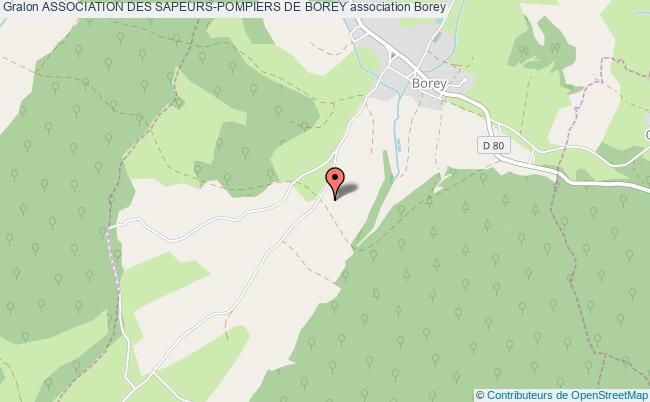 plan association Association Des Sapeurs-pompiers De Borey Borey