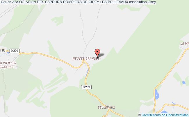 plan association Association Des Sapeurs-pompiers De Cirey-les-bellevaux Cirey