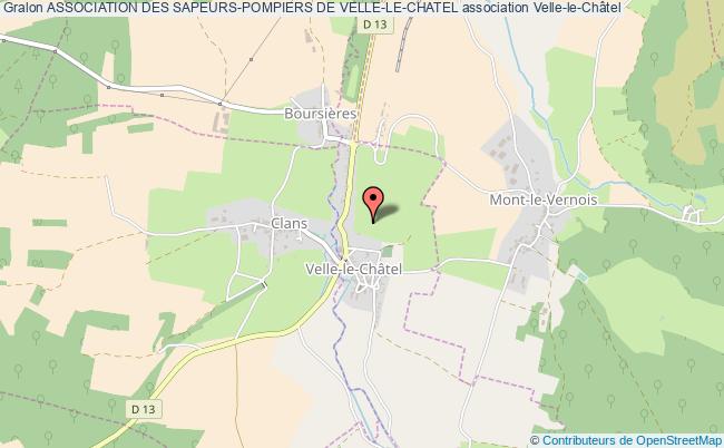 plan association Association Des Sapeurs-pompiers De Velle-le-chatel Velle-le-Châtel