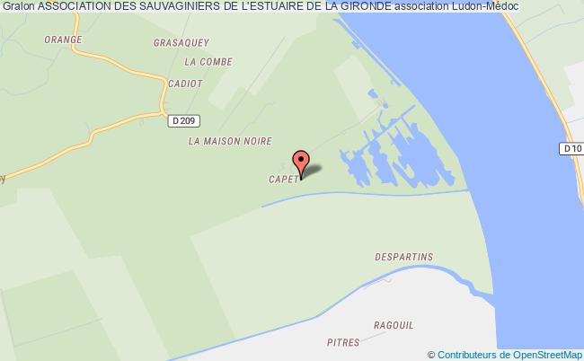 plan association Association Des Sauvaginiers De L'estuaire De La Gironde Ludon-Médoc