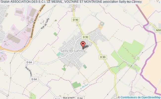 plan association Association Des S.c.i. Le Mesnil, Voltaire Et Montaigne Sailly-lez-Lannoy
