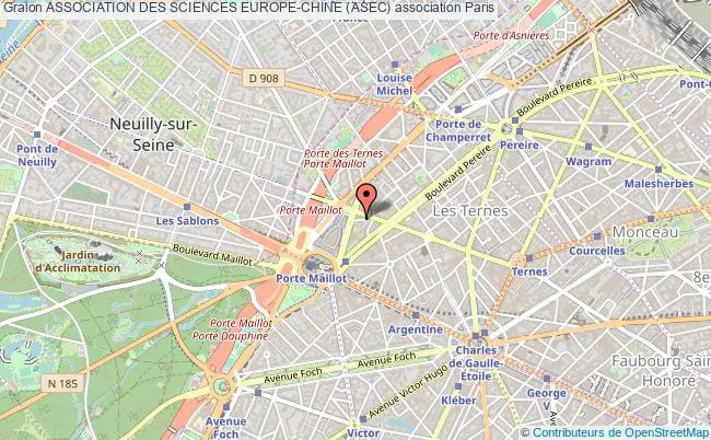 plan association Association Des Sciences Europe-chine (asec) Paris