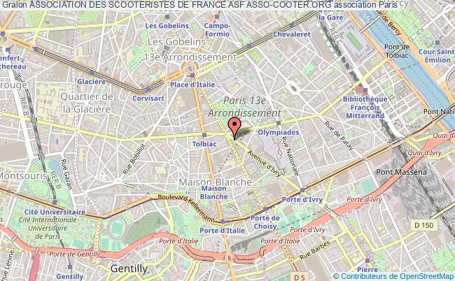 plan association Association Des Scooteristes De France Asf Asso-cooter.org Paris